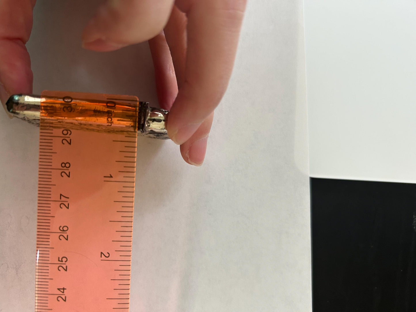 Antique Sterling Silver Match Safe | Victorian Repousse Floral Scroll | Chatelaine Bail | Striker Base | 2.4" No Monogram