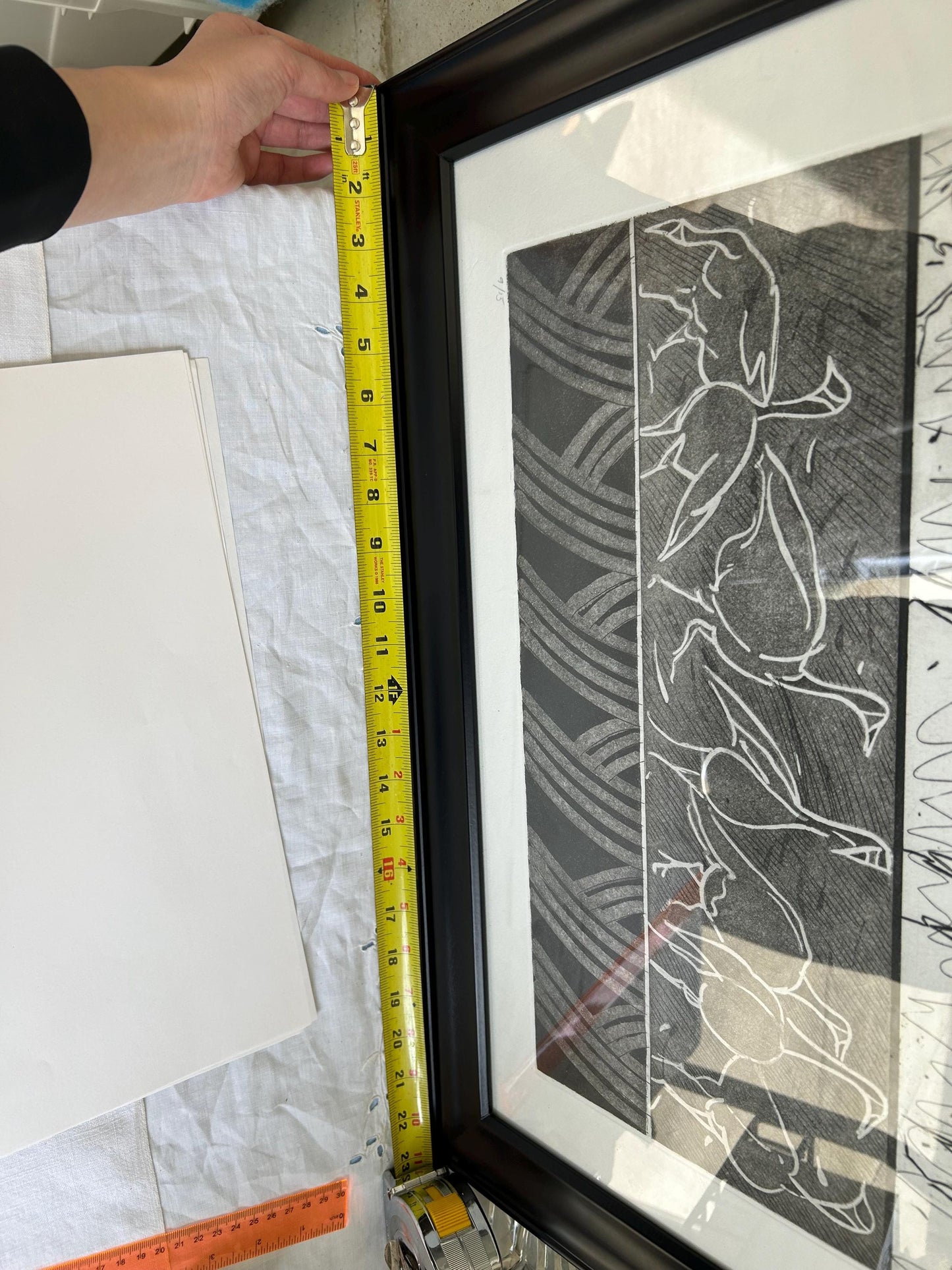 Vintage Limited Edition 9/15 Intaglio Etching Print | Canada Geese Wildlife Art | Framed | Original Printmaking
