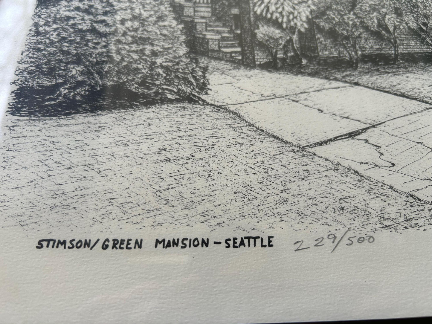 Don R. Morrow 1976 Signed Lithograph | Stimson-Green Mansion Seattle | 229/500 | Framed | Pacific Northwest Art