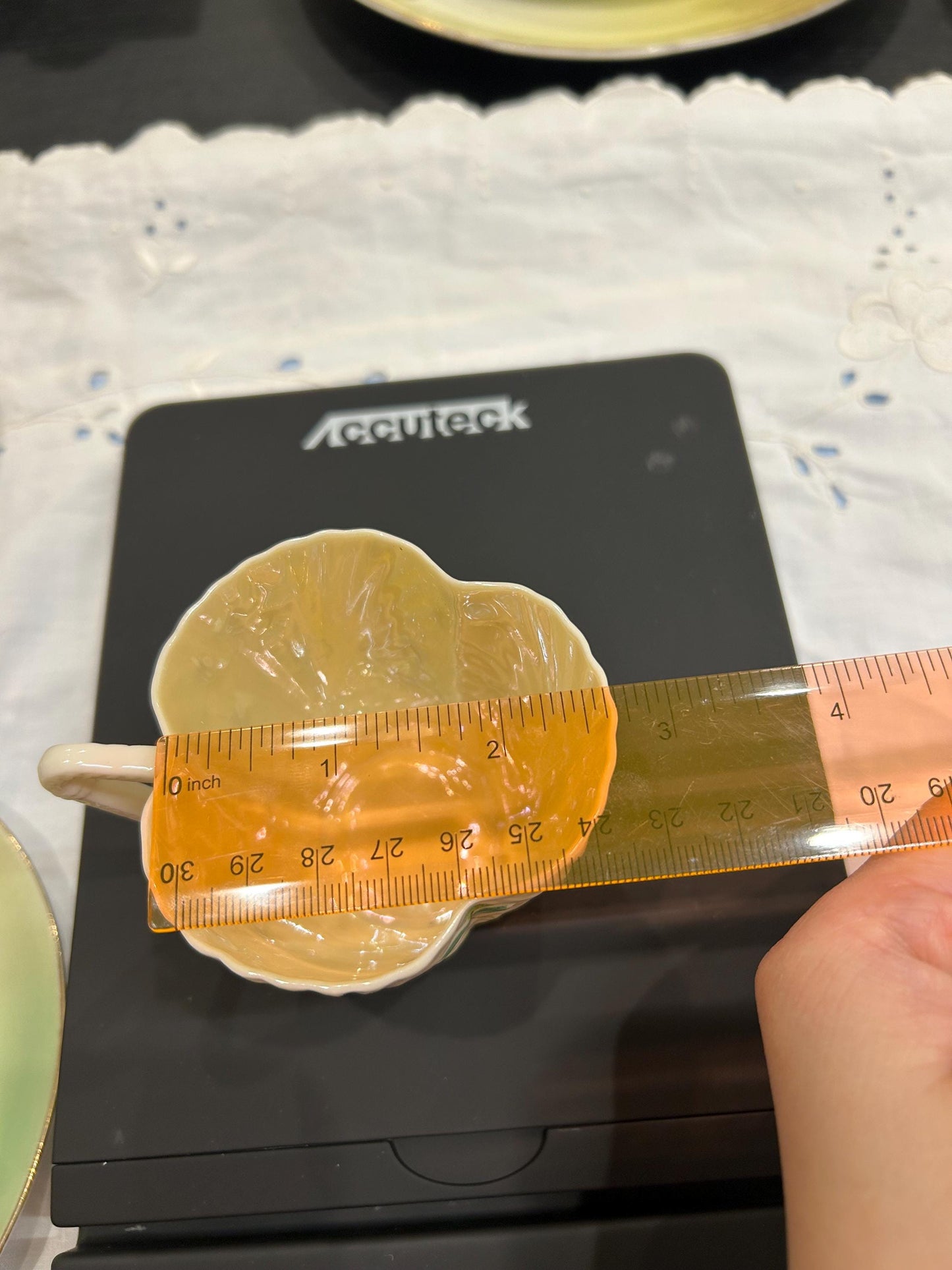 Vintage Belleek Shamrock Cup - Neptune Shell Pattern - 6th Black Mark 1965-1980 - Fine Irish Parian China Teacup - Lucky Clover Gift Ireland