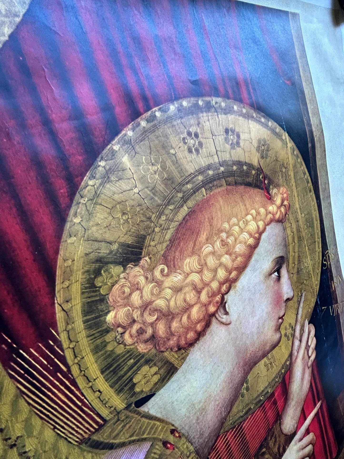 Original 1955 Beato Angelico Exhibition Poster - Vatican & Florence - Authentic Mid-Century Italian Litho - Religious Renaissance Art Decor