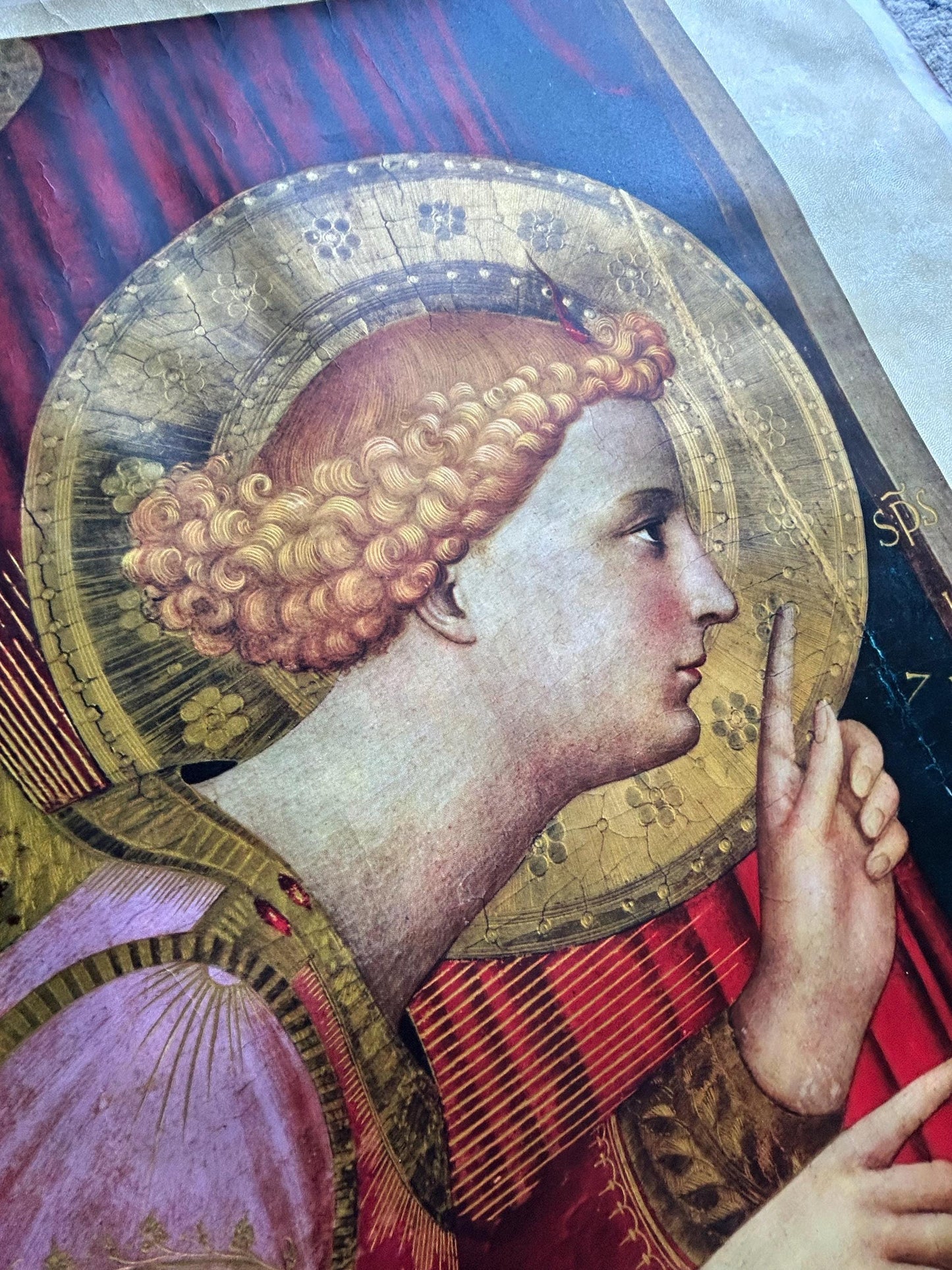 Original 1955 Beato Angelico Exhibition Poster - Vatican & Florence - Authentic Mid-Century Italian Litho - Religious Renaissance Art Decor