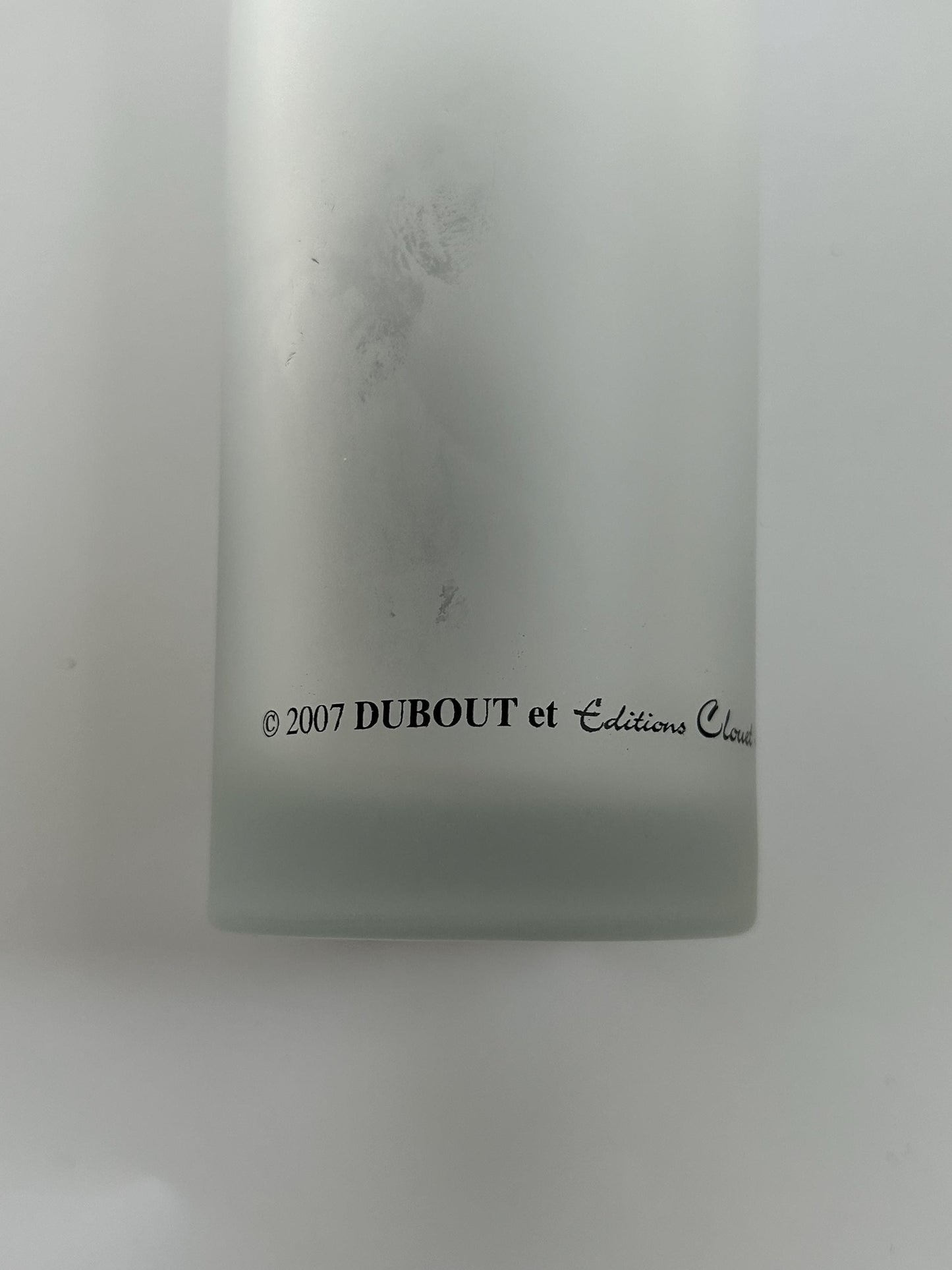 Albert Dubout Cat Highball Glasses, Frosted Tumbler, Editions Clouet France, French Cartoonist Black Cat Barware, Cat Lover Gift