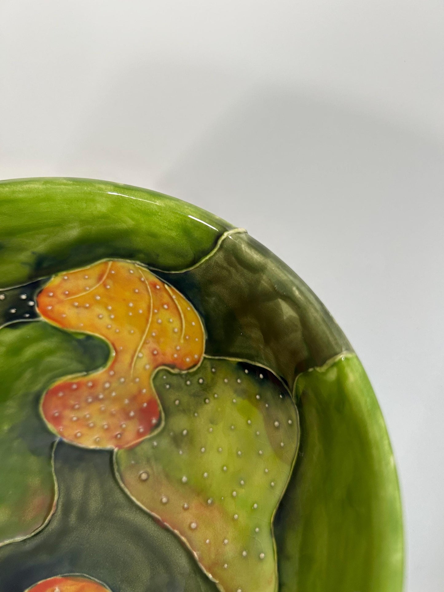 Anna H Handmade Studio Pottery Bowl - Original Underwater Koi Fish & Lily Pad Design - Raised Glaze Ceramic Art - Small Artisan Serving Bowl