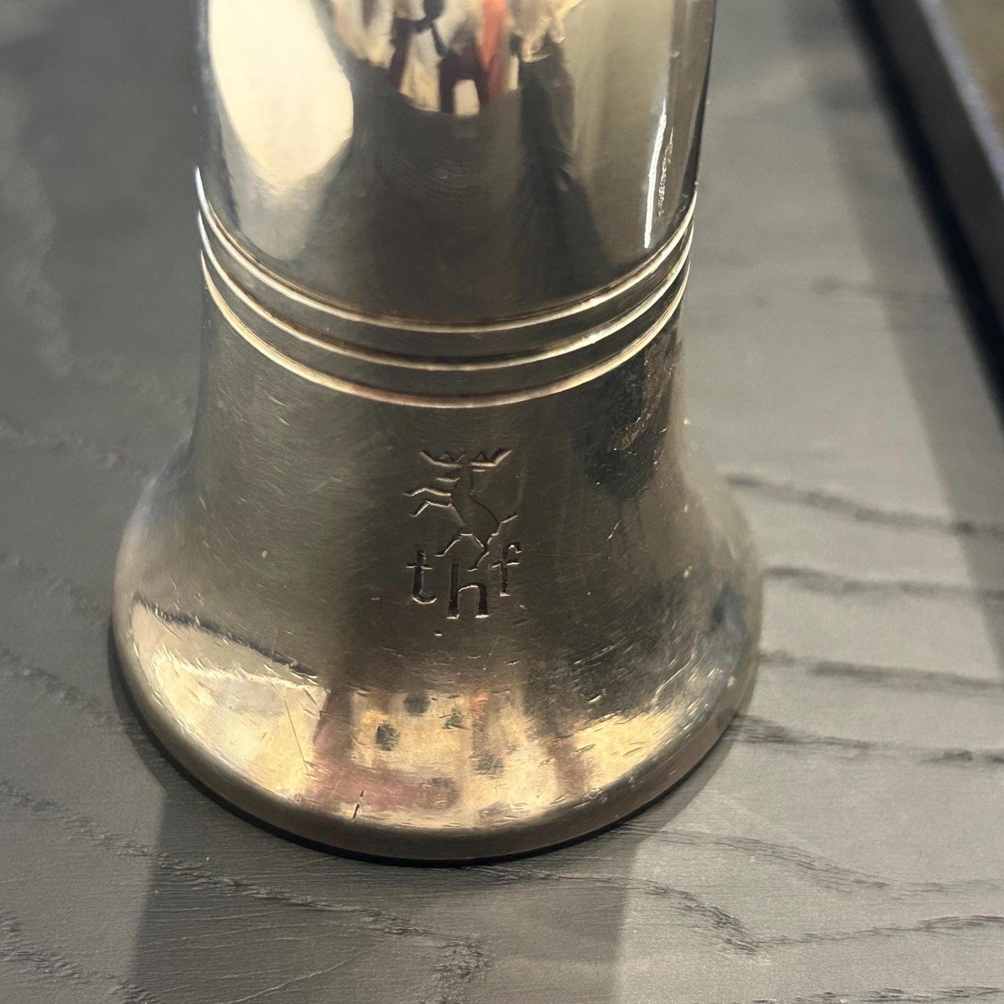 Vintage EPNS Salt Pepper Shakers | Trusthouse Forte Stag Logo, Sheffield England