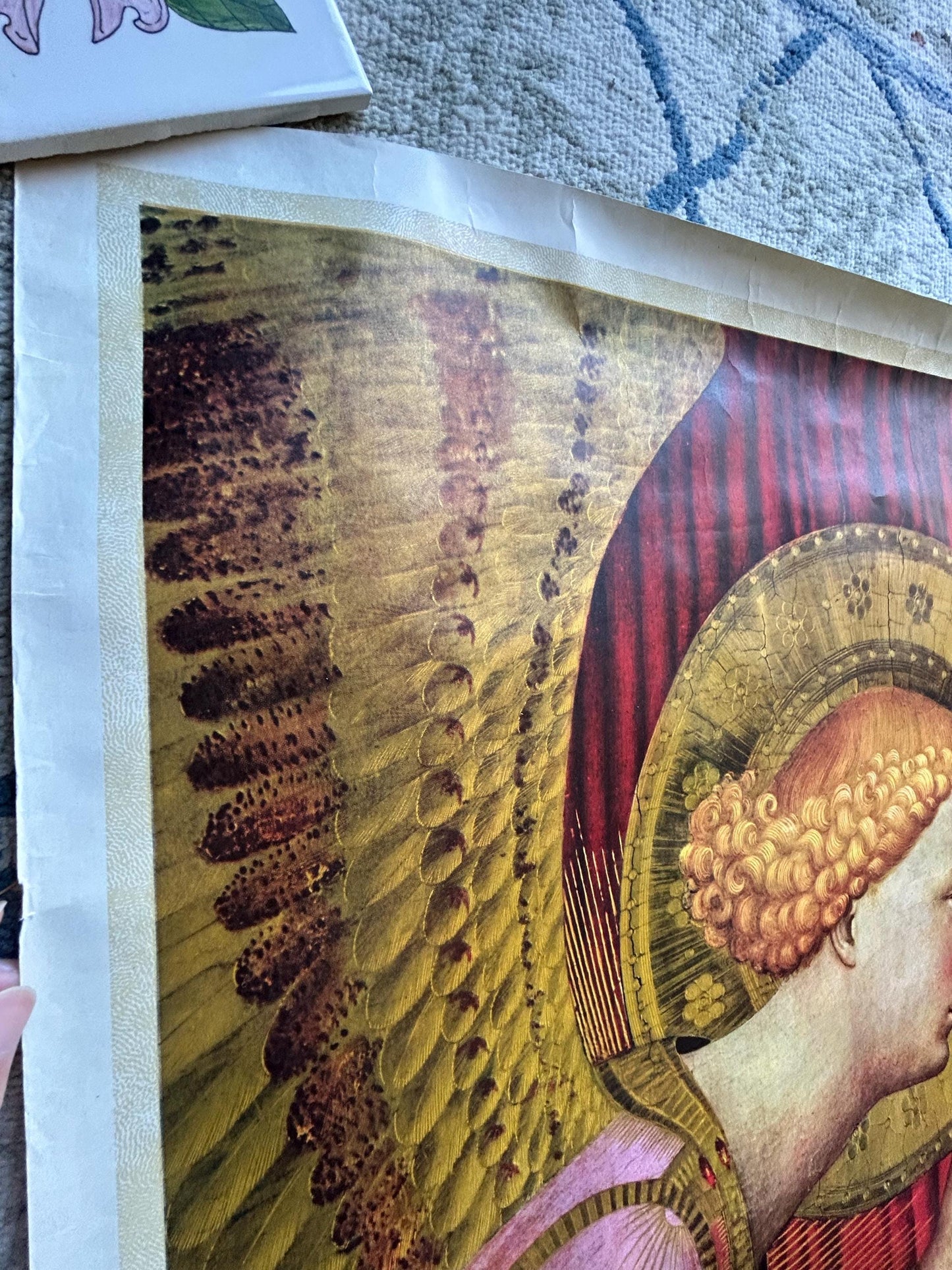 Original 1955 Beato Angelico Exhibition Poster - Vatican & Florence - Authentic Mid-Century Italian Litho - Religious Renaissance Art Decor