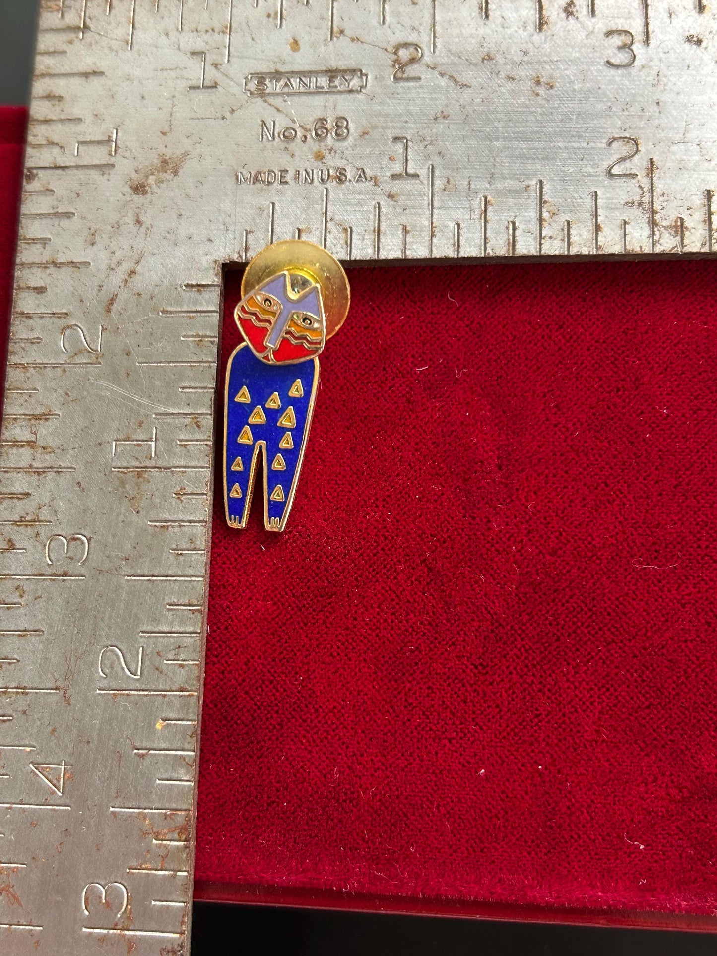 Vintage Laurel Burch MARA Cat Cloisonne Enamel Post Earrings