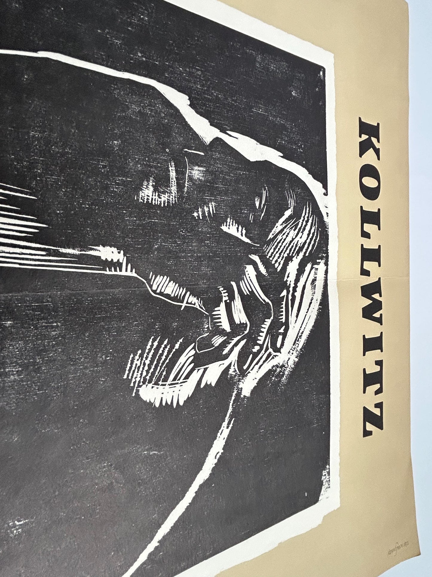 Vintage 1967 Kathe Kollwitz Exhibition Poster R.E. Lewis San Francisco