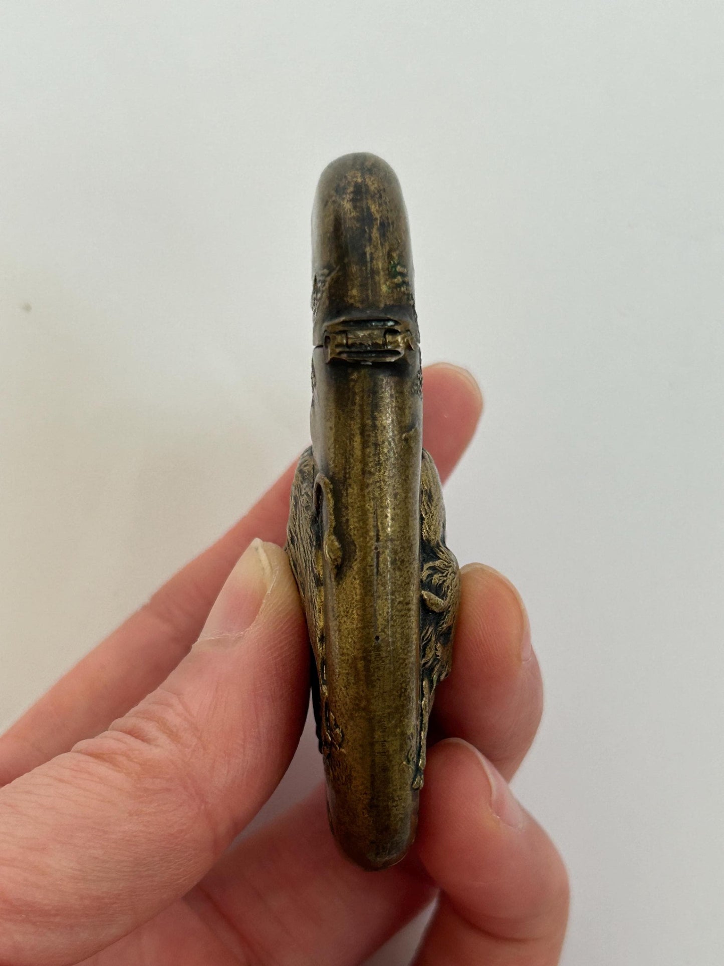 Antique 1901 Pan-American Exposition Match Safe, Buffalo NY Souvenir Vesta Case, Niagara Falls McKinley Era Americana