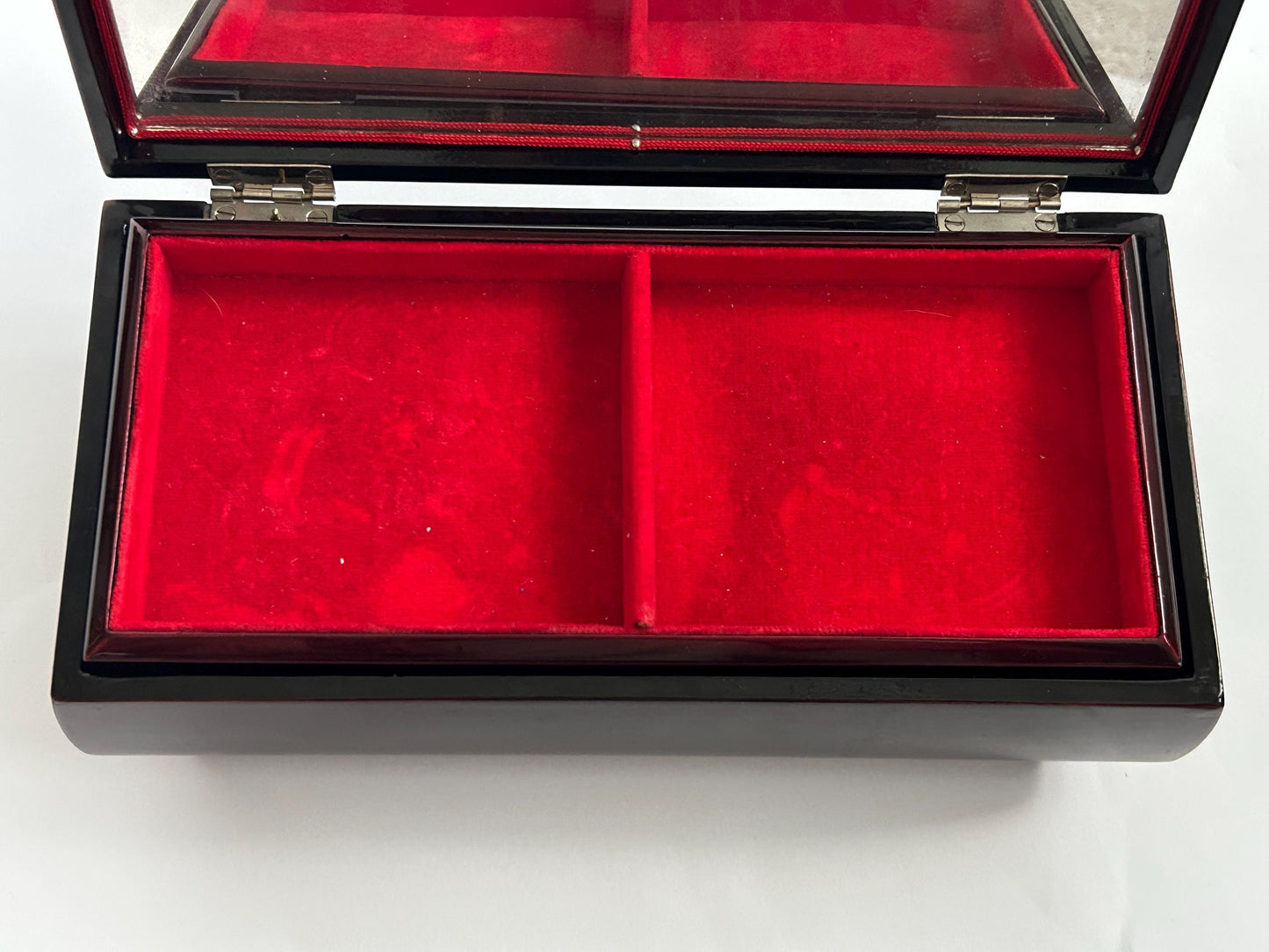 Vintage Minori Orgel Japanese Lacquer Jewelry Box, Maki-e Phoenix Design, Mid-Century Lidded Vanity Box