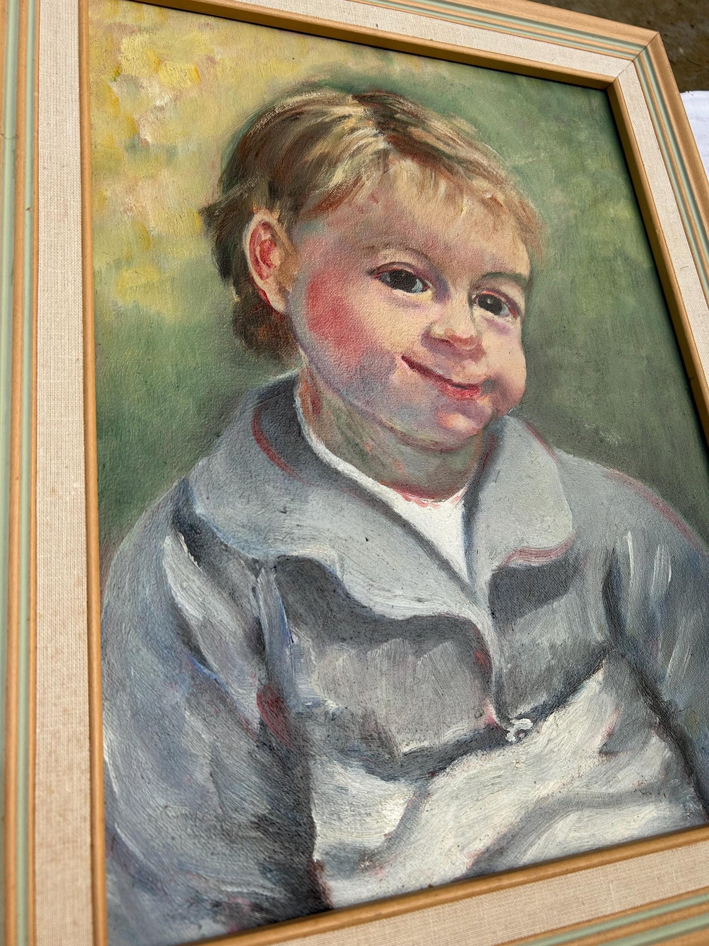 Vintage Mid-Century Child Portrait by Edith Jaffe Sister of Buchwald