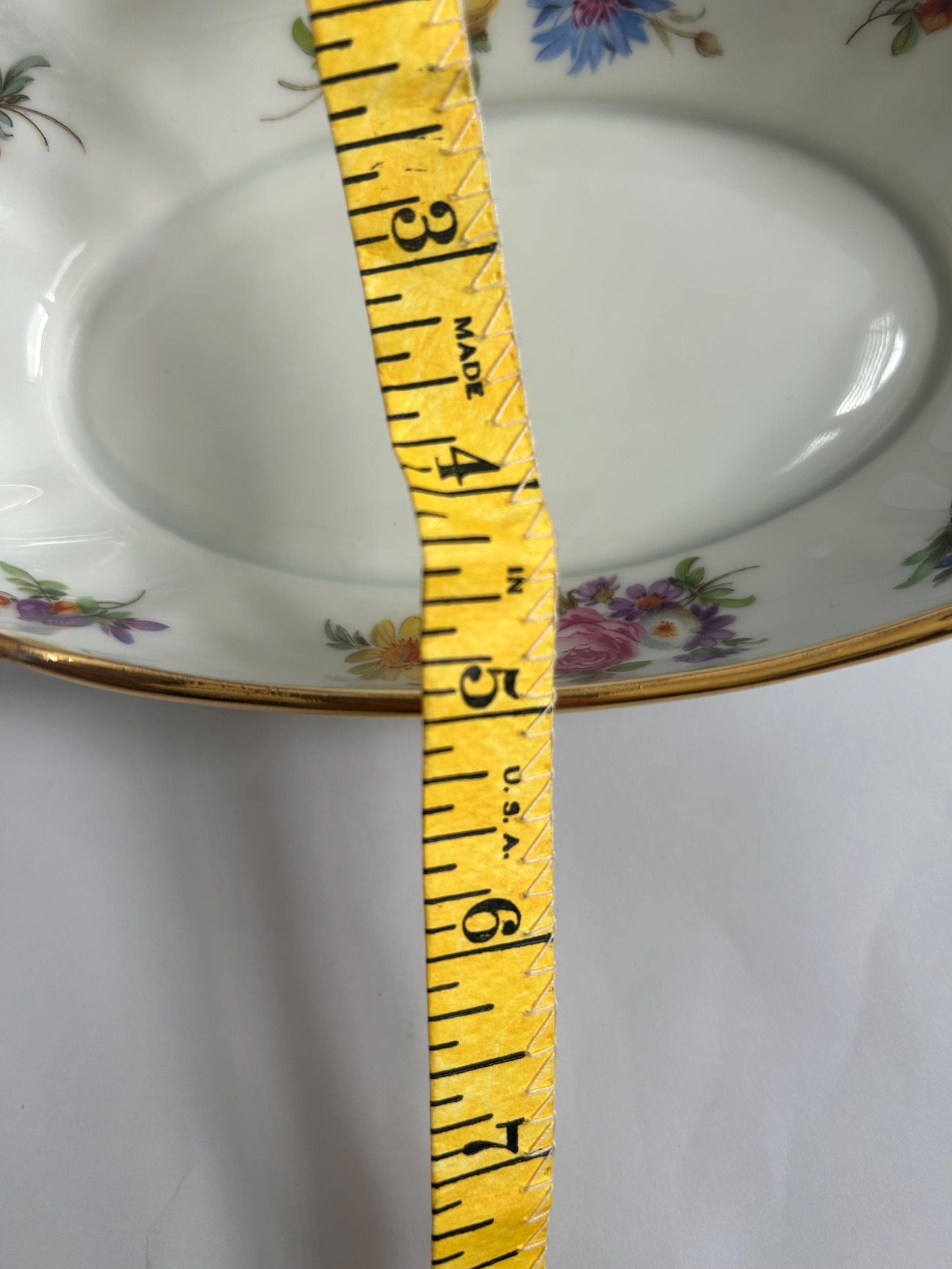 Paul Pastaud Limoges Hand Painted Ravier, Floral Oval Relish Dish
