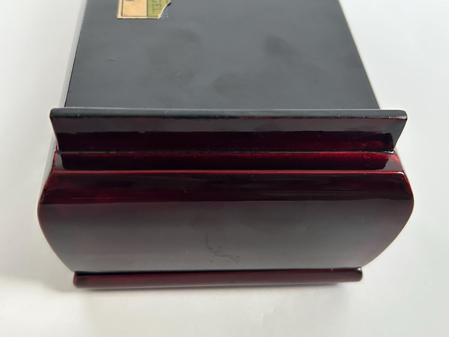 Vintage Minori Orgel Japanese Lacquer Jewelry Box, Maki-e Phoenix Design, Mid-Century Lidded Vanity Box