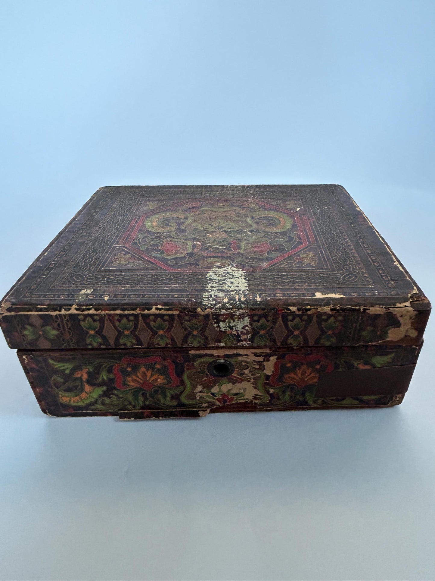 Antique German Toy Sewing Machine Original Box 1900s Child Hand Crank