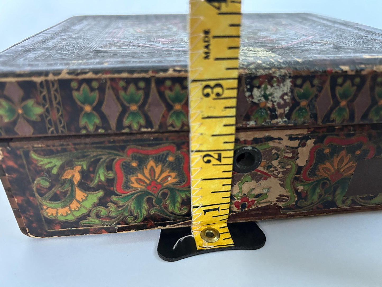 Antique German Toy Sewing Machine Original Box 1900s Child Hand Crank